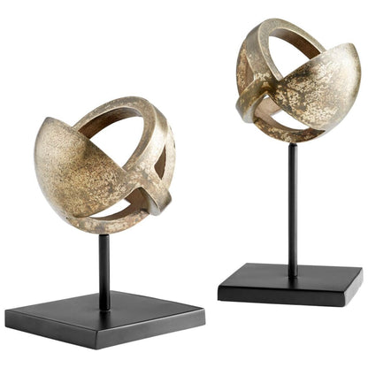 Cyan Design 11011 Grotto Sculpture Designed for Cyan Design by J. Kent Martin - Antique Brass and Black - Large