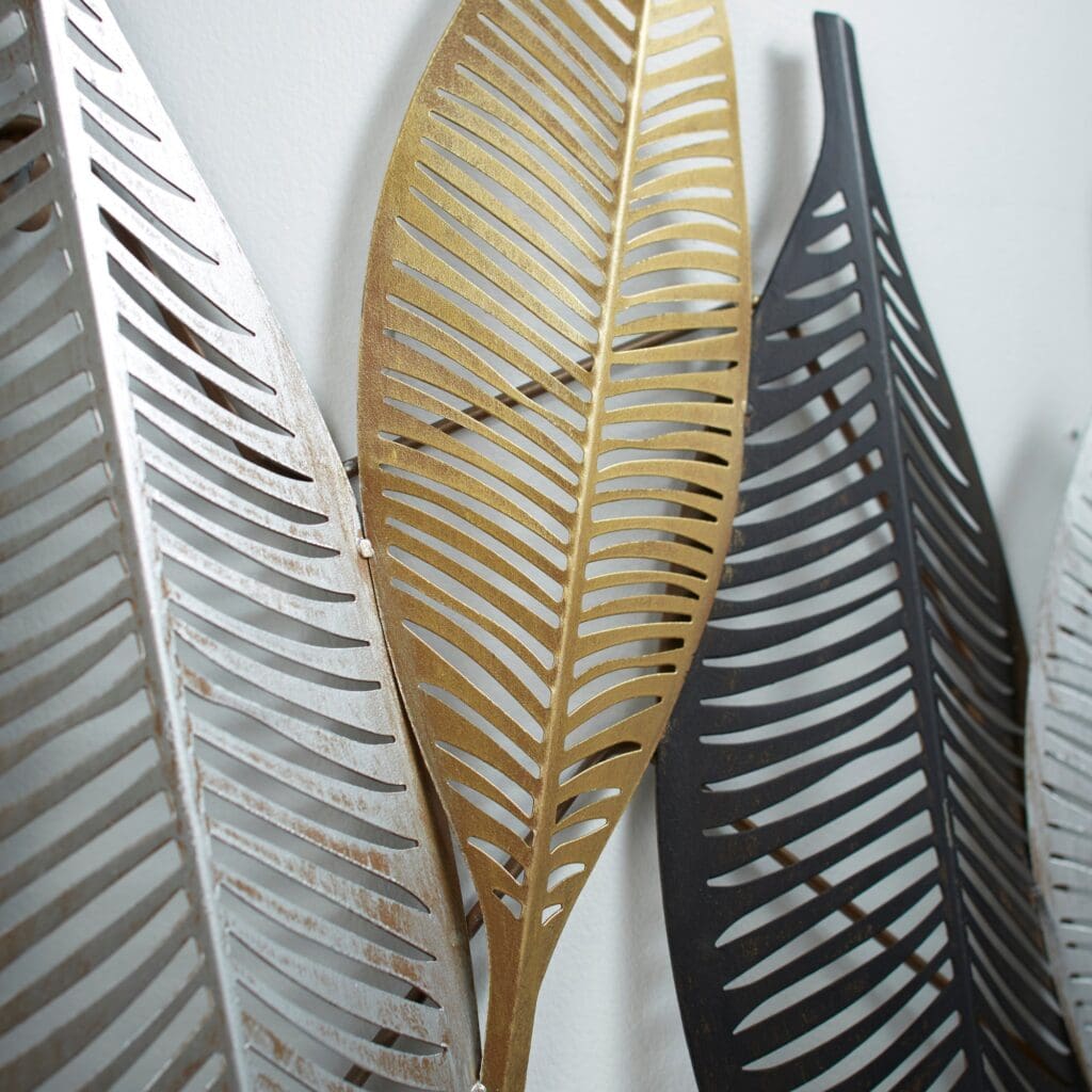 Cyan Design 11043 Leaflet Wall Decor - Gold-Noir-Silver