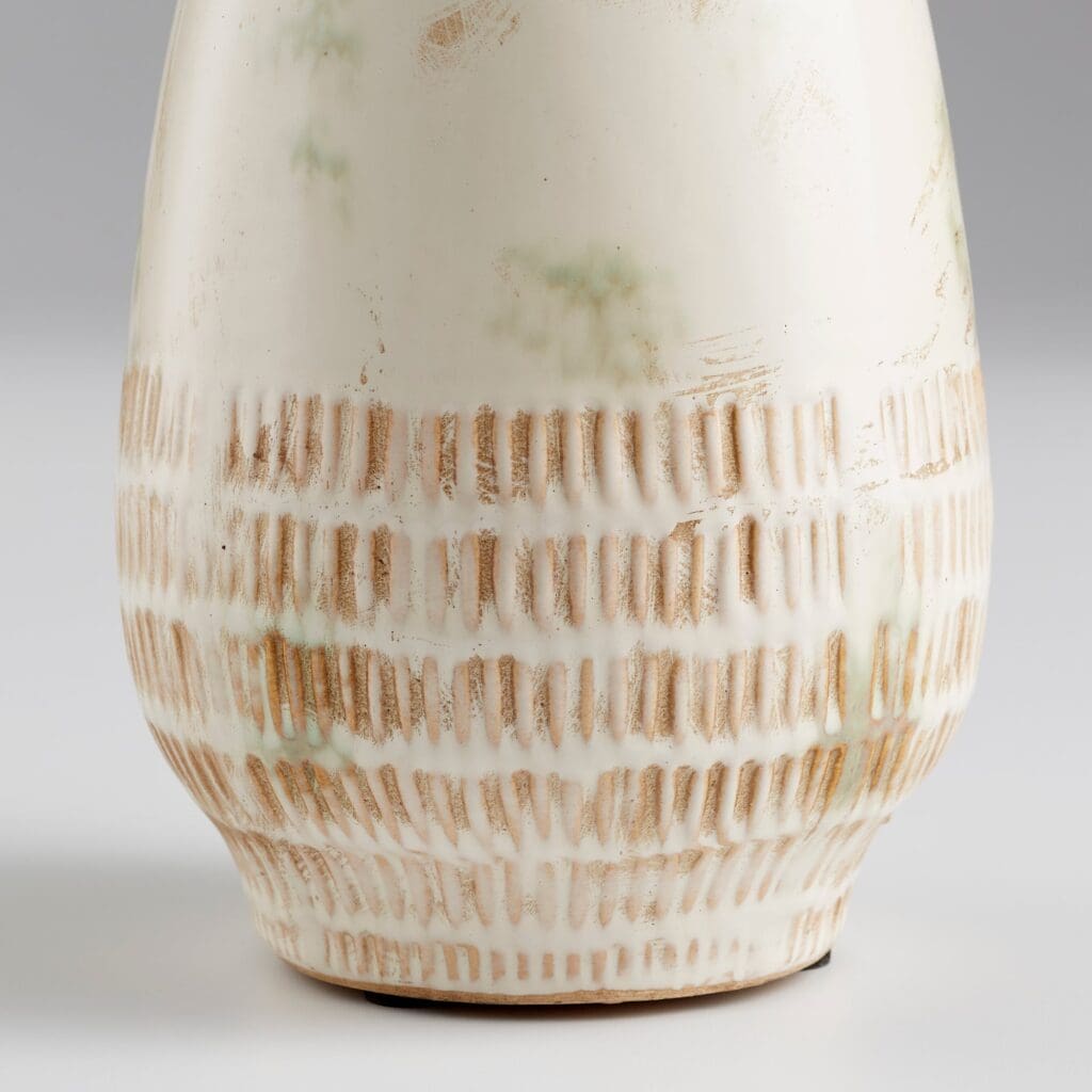 Cyan Design 11050 Yukon Vase - Olive Pearl Glaze - Large