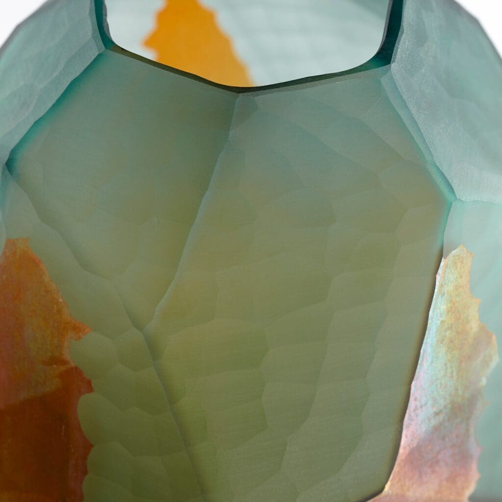 Cyan Design 11064 Roca Verde Vase - Green And Gold - Large