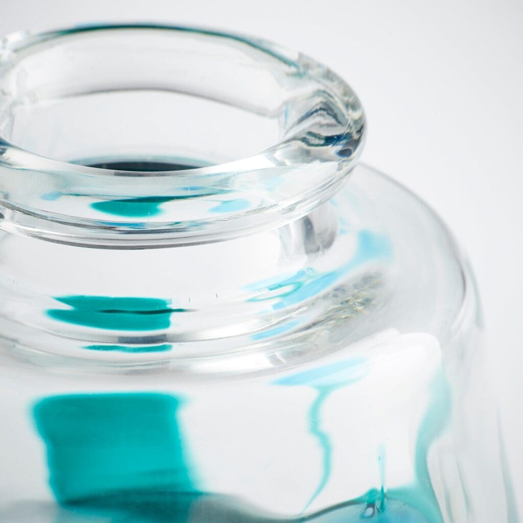 Cyan Design 11069 Tahoe Vase - Blue & Clear - Small