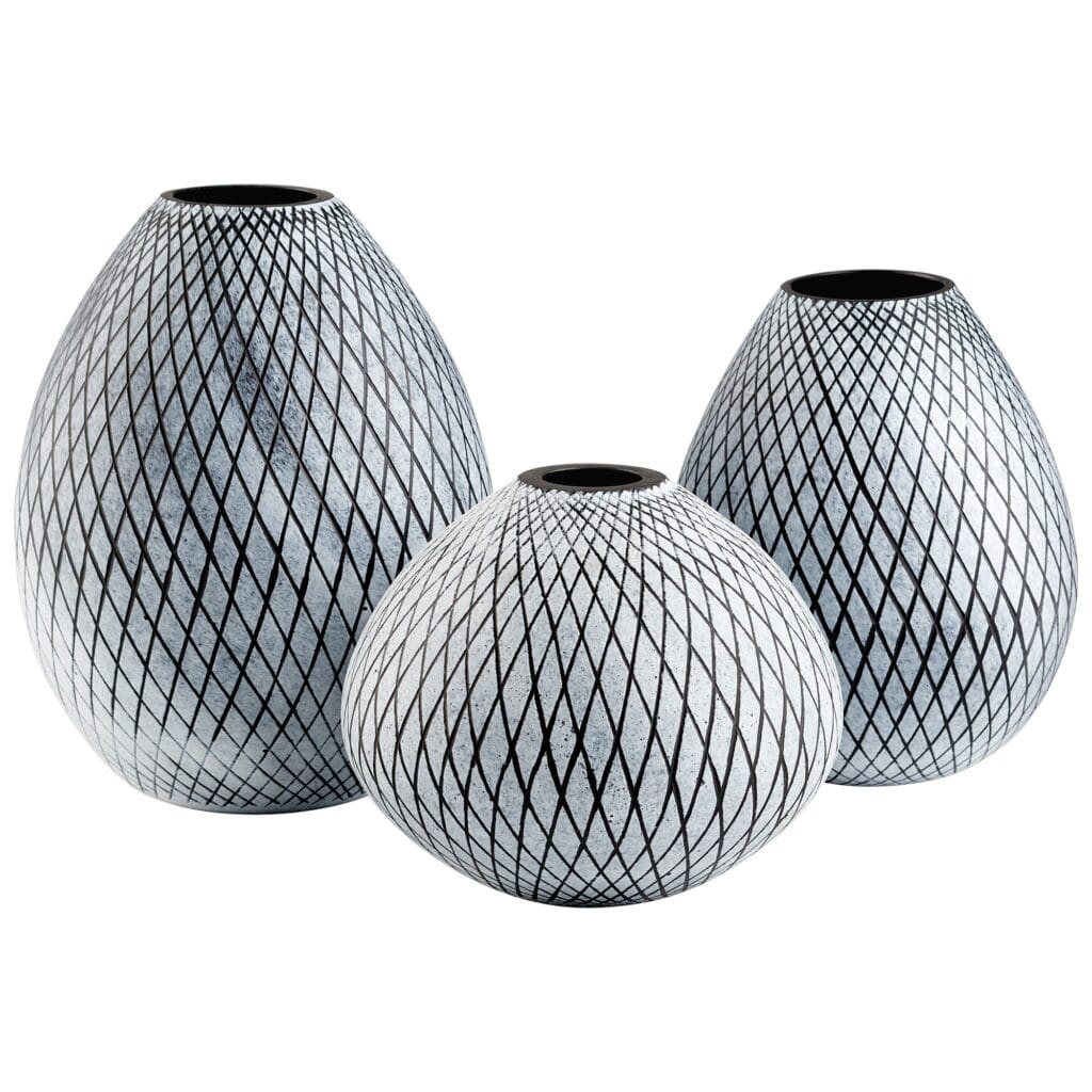 Cyan Design 11095 Bozeman Vase - Frosted Grey - Large