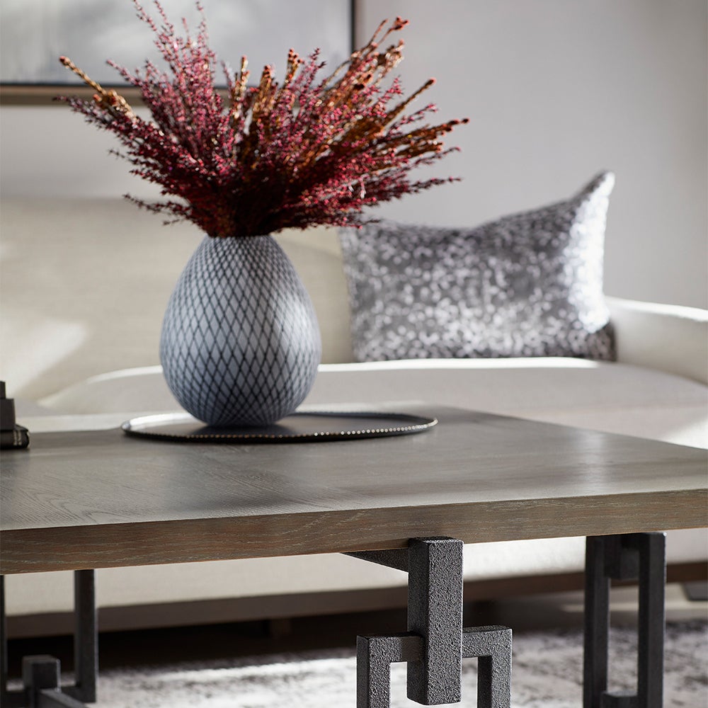 Cyan Design 11095 Bozeman Vase - Frosted Grey - Large