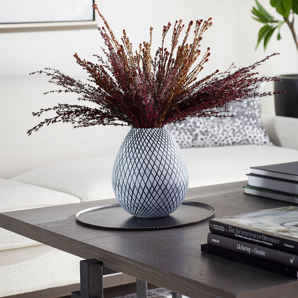 Cyan Design 11095 Bozeman Vase - Frosted Grey - Large