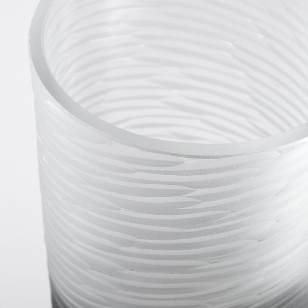 Cyan Design 11098 Canyonland Vase - Clear And Guilded Silver - Tall