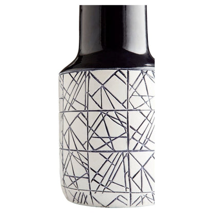 Cyan Design 11126 Dark Zenith Vase - Blue And White - Large