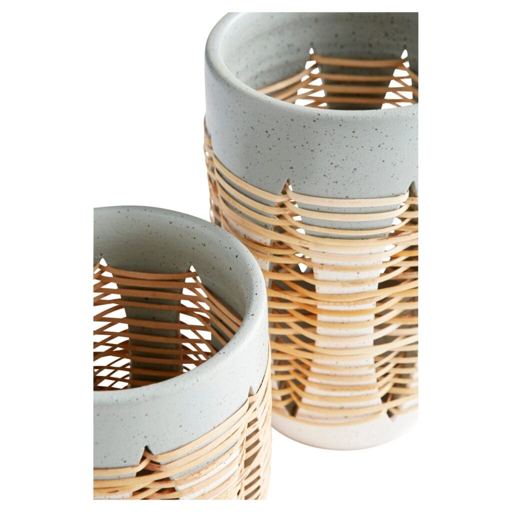 Cyan Design 11127 Cresent Vase - Grey And Ivory - Small