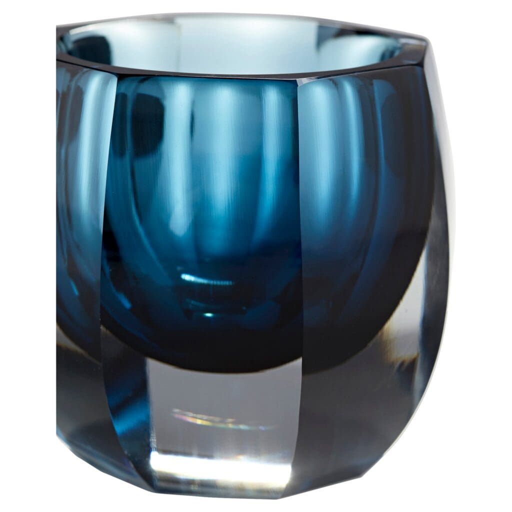 Cyan Design 11253 Azure Oppulence Vase - Blue & Clear - Small