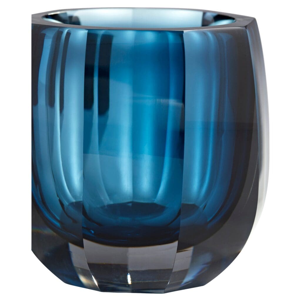 Cyan Design 11254 Azure Oppulence Vase - Blue & Clear - Large