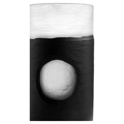 Cyan Design 11256 Ominous Frost Vase Short - Clear And Black