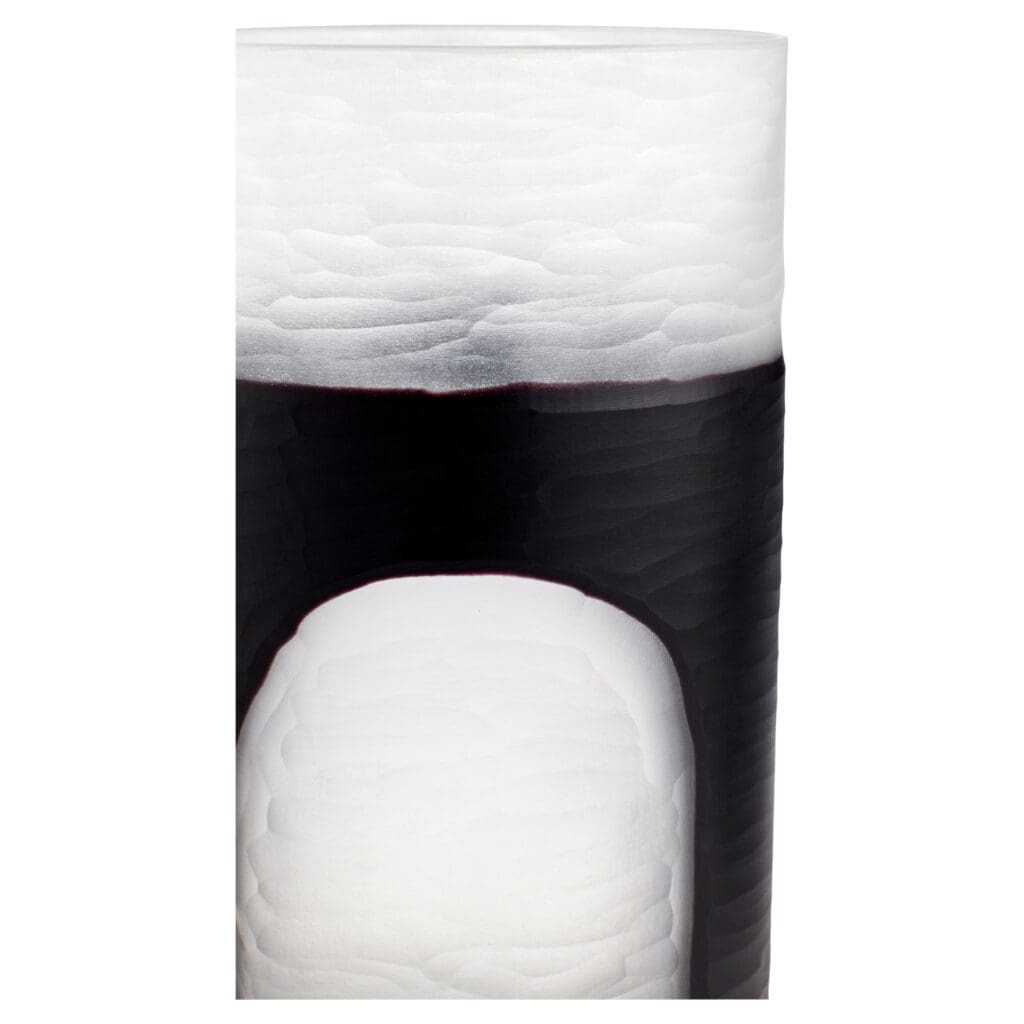 Cyan Design 11257 Ominous Frost Vase Tall - Clear And Black