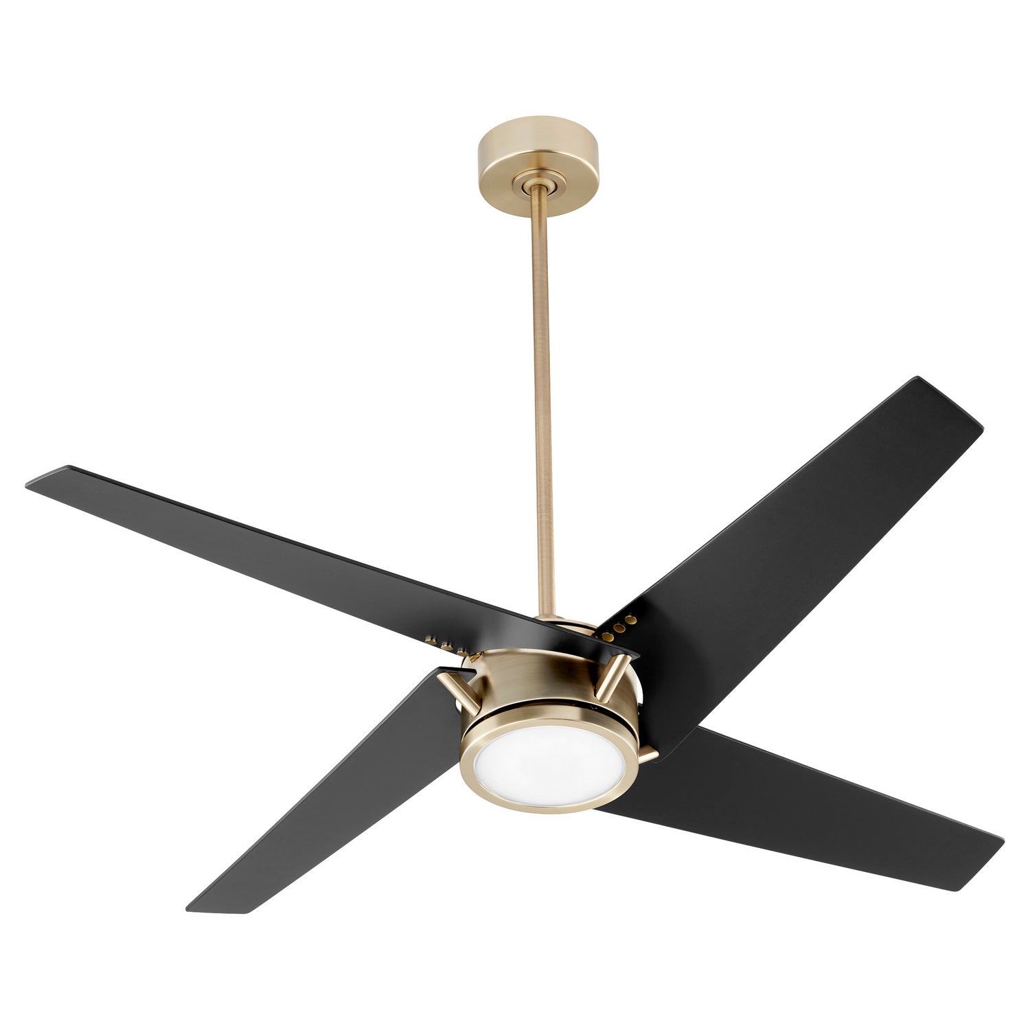 Quorum Axis 26544-80 Ceiling Fan - Aged Brass