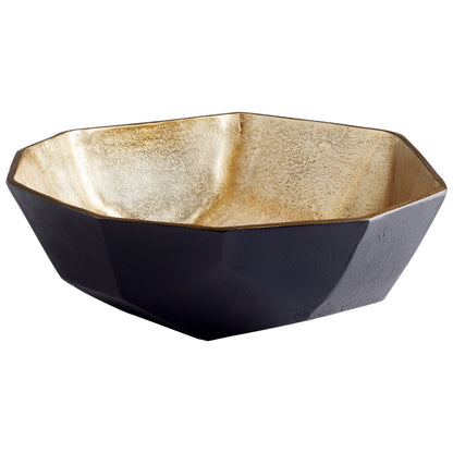 Cyan Design 10622 Radia Bowl - Matt Black And Gold - Small