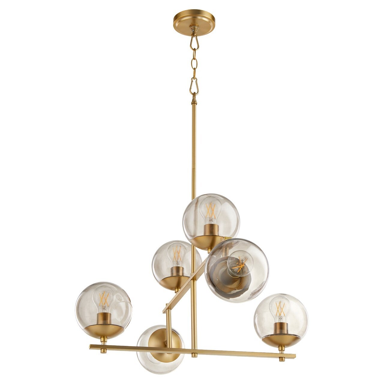 Cyan Design 11274 Edmonds Chandelier - Aged Brass - Small