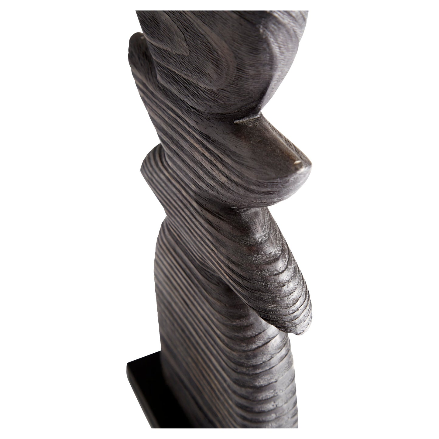 Cyan Design 11281 Artisan Produced Dark Crescent Sculpture 16.5 Inch - Black