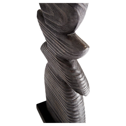 Cyan Design 11281 Artisan Produced Dark Crescent Sculpture 16.5 Inch - Black