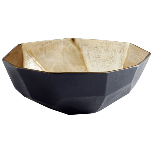 Cyan Design 10623 Radia Bowl - Matt Black And Gold - Medium