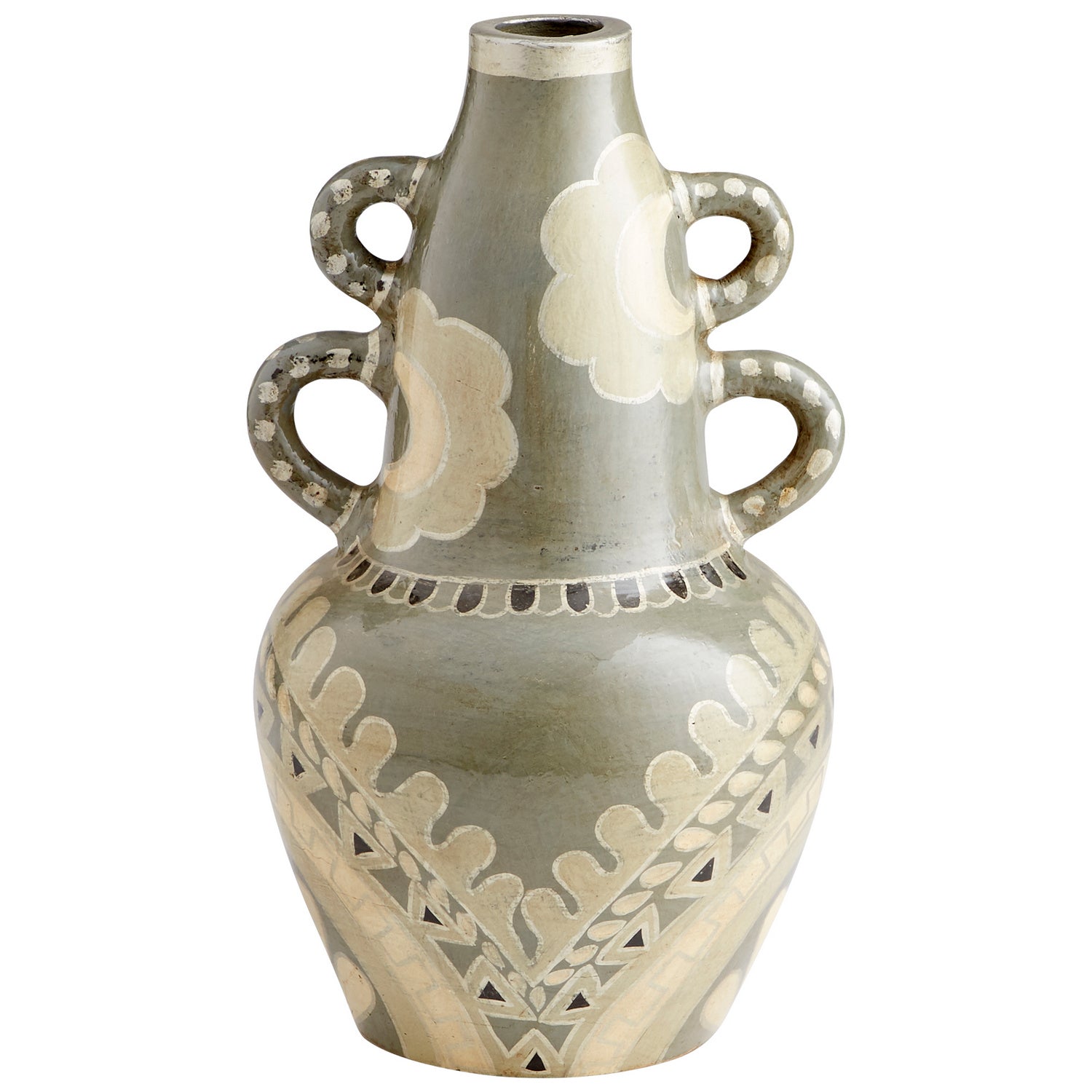 Cyan Design 10681 Rocky Valley Vase - Olive Green - Small