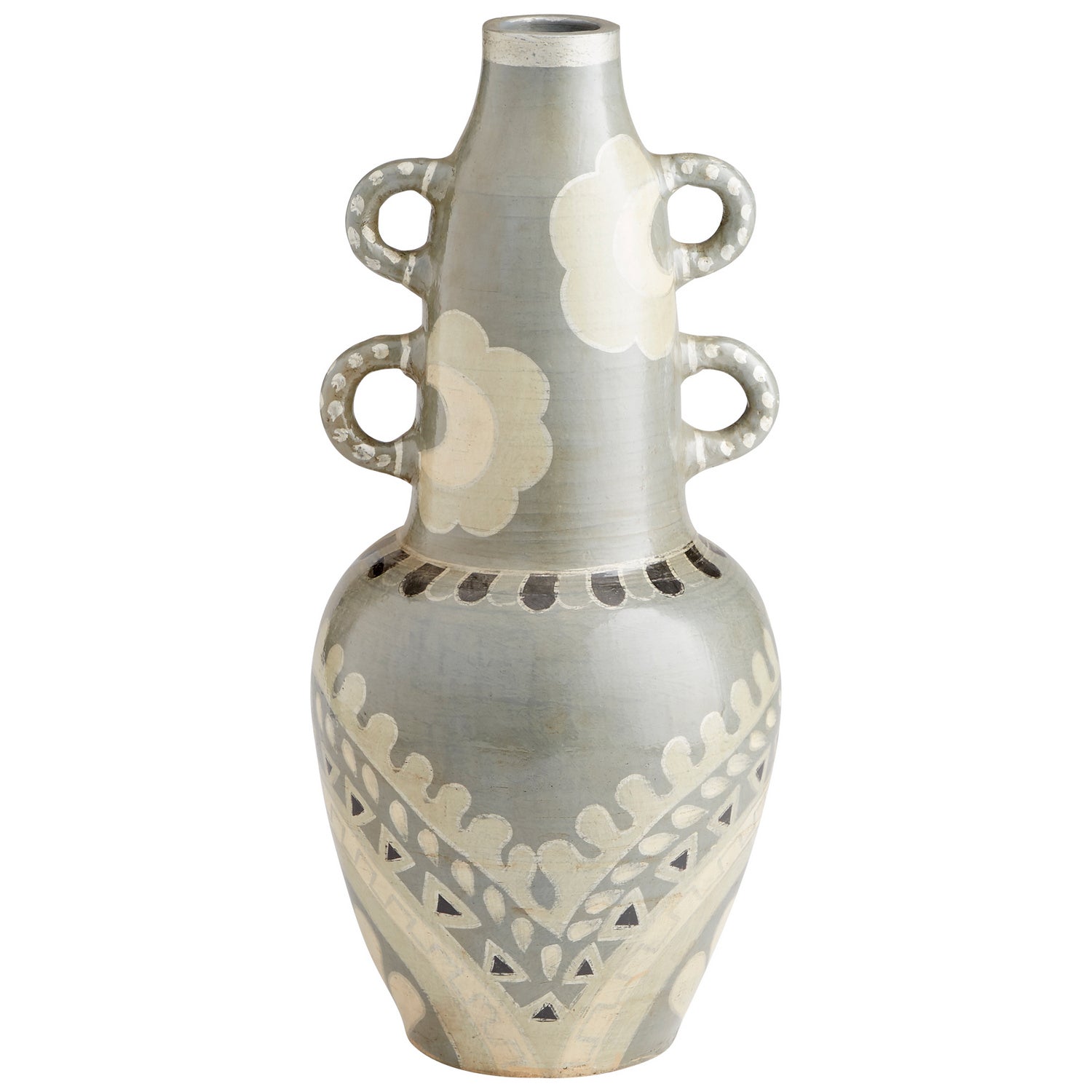 Cyan Design 10682 Rocky Valley Vase - Olive Green - Medium