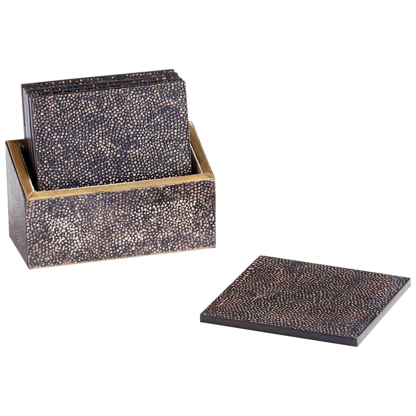 Cyan Design 10720 Arless Coasters - Brown & Bronze