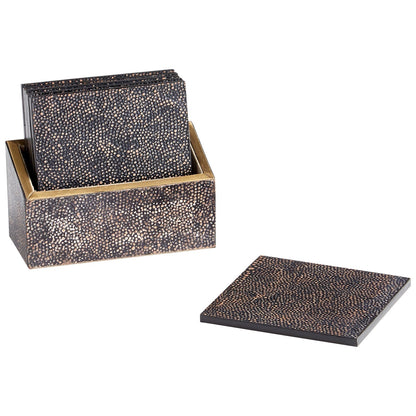 Cyan Design 10720 Arless Coasters - Brown & Bronze