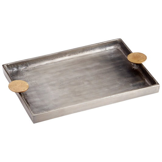 Cyan Design 10736 Obscura Tray - Silver And Gold - Small