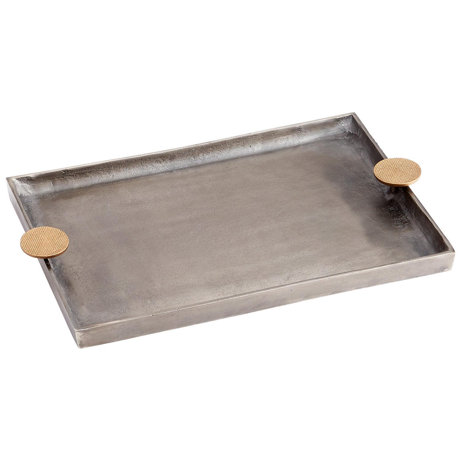 Cyan Design 10737 Obscura Tray - Silver And Gold - Medium