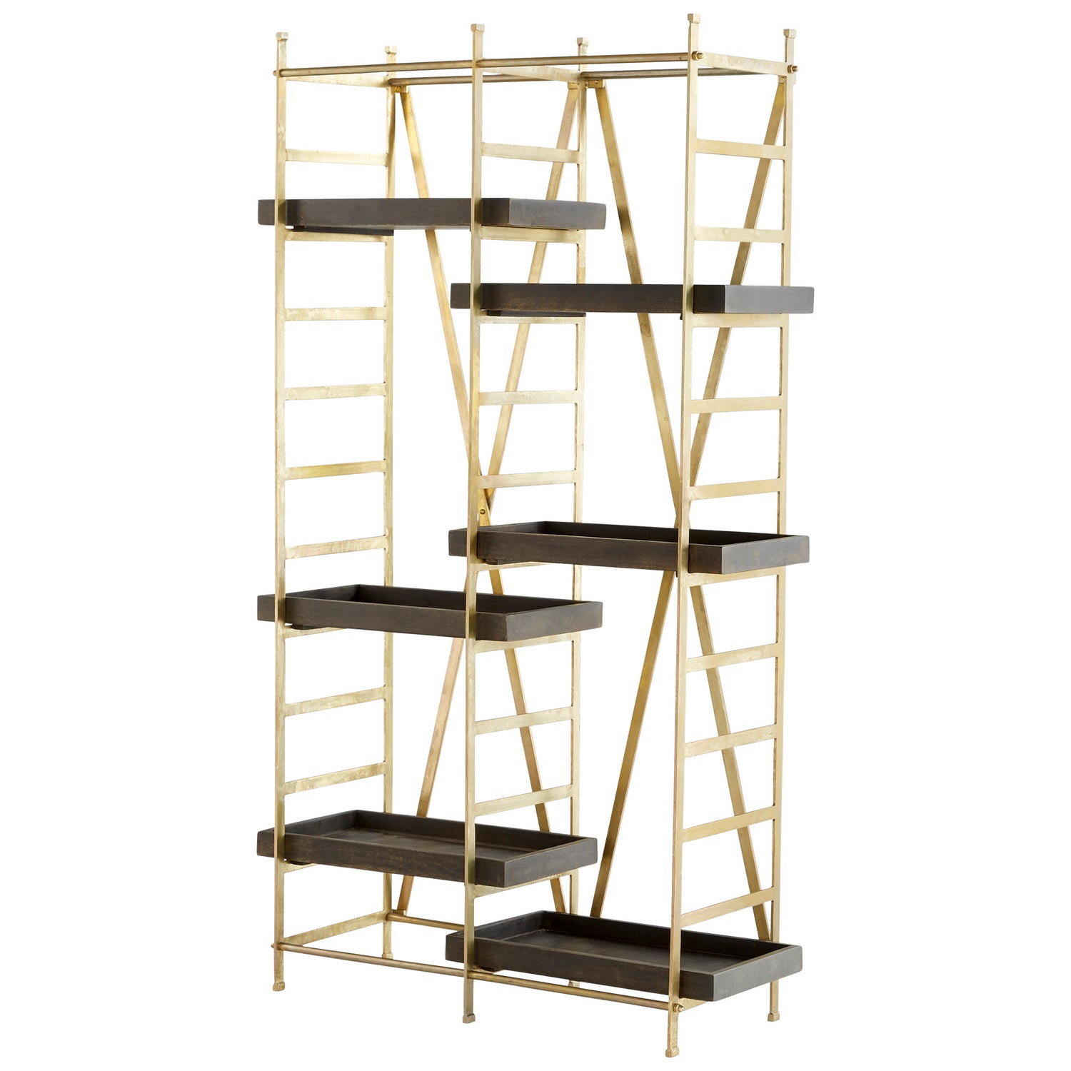 Cyan Design 10762 Corsetto Etagere - Gold And Grey