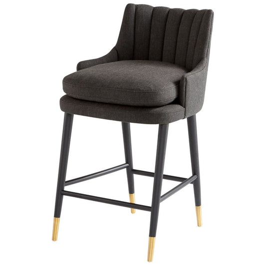 Cyan Design 10785 Tesoro Counter Stool - Charcoal Grey- Medium