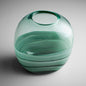 Cyan Design 10883 Torrent Vase - Green - Squat