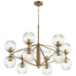 Cyan Design 10963 Helios Chandelier - Aged Brass - Large