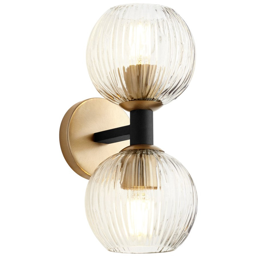 Cyan Design 10964 Helios Wall Mount - Black and Aged Brass