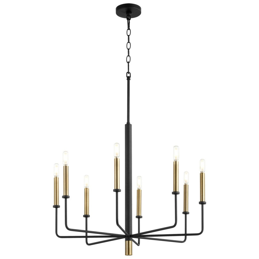 Cyan Design 10967 Apollo Chandelier - Noir & Aged Brass - Small