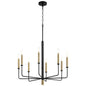 Cyan Design 10967 Apollo Chandelier - Noir & Aged Brass - Small