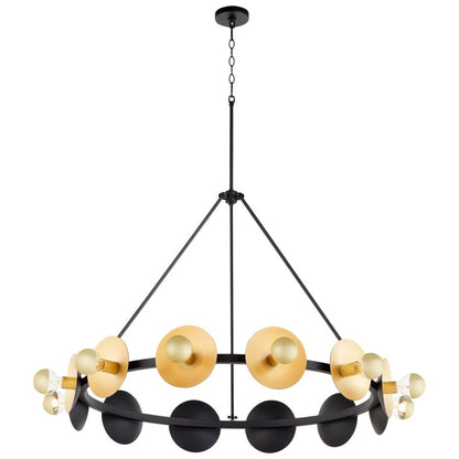 Cyan Design 10981 Artemis Chandelier - Noir And Gold Leaf - Large