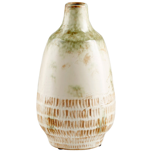 Cyan Design 11050 Yukon Vase - Olive Pearl Glaze - Large