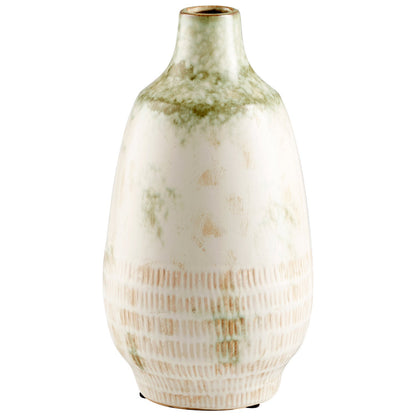 Cyan Design 11051 Yukon Vase - Olive Pearl Glaze - Small