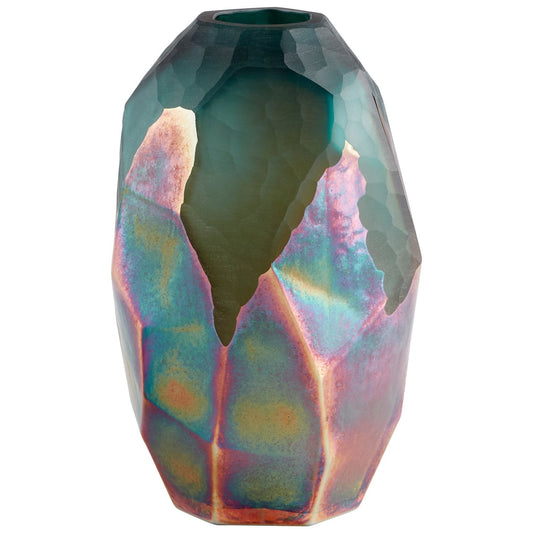 Cyan Design 11063 Roca Verde Vase - Green And Gold - Small