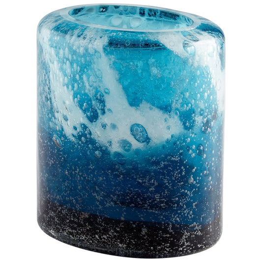 Cyan Design 11065 Spruzzo Vase - Blue - Small