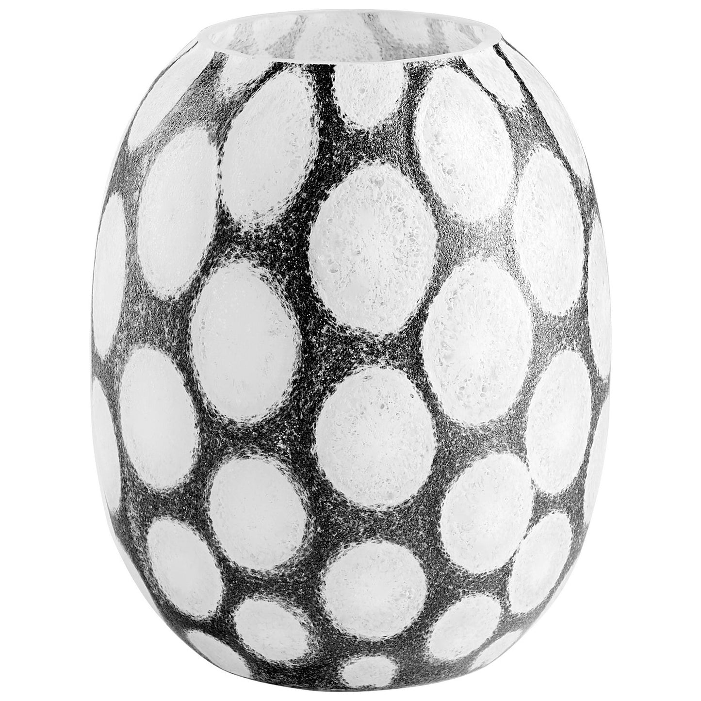 Cyan Design 11067 Brunson Vase - Brown And White - Small