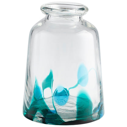 Cyan Design 11070 Tahoe Vase - Blue & Clear - Medium