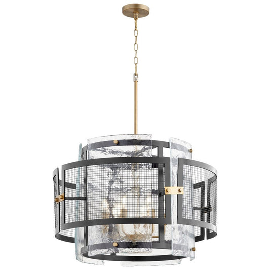 Cyan Design 11118 Panorama Chandelier - Noir & Aged Brass - Medium