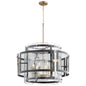 Cyan Design 11118 Panorama Chandelier - Noir & Aged Brass - Medium