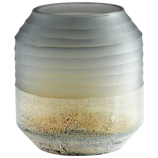 Cyan Design 11102 Alchemy Vase - Grey And Guilded Silver - Small