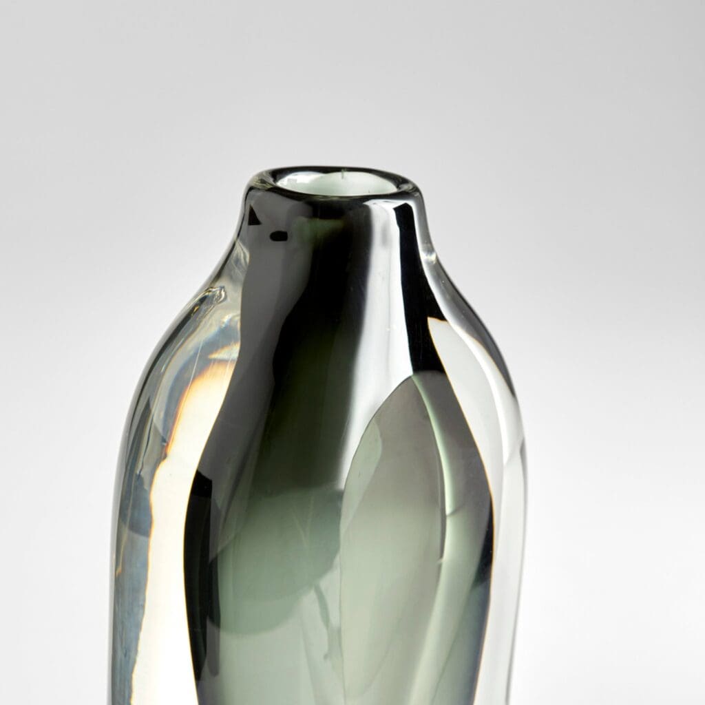 Cyan Design 11373 Moraea Vase - Blue And Clear - Large