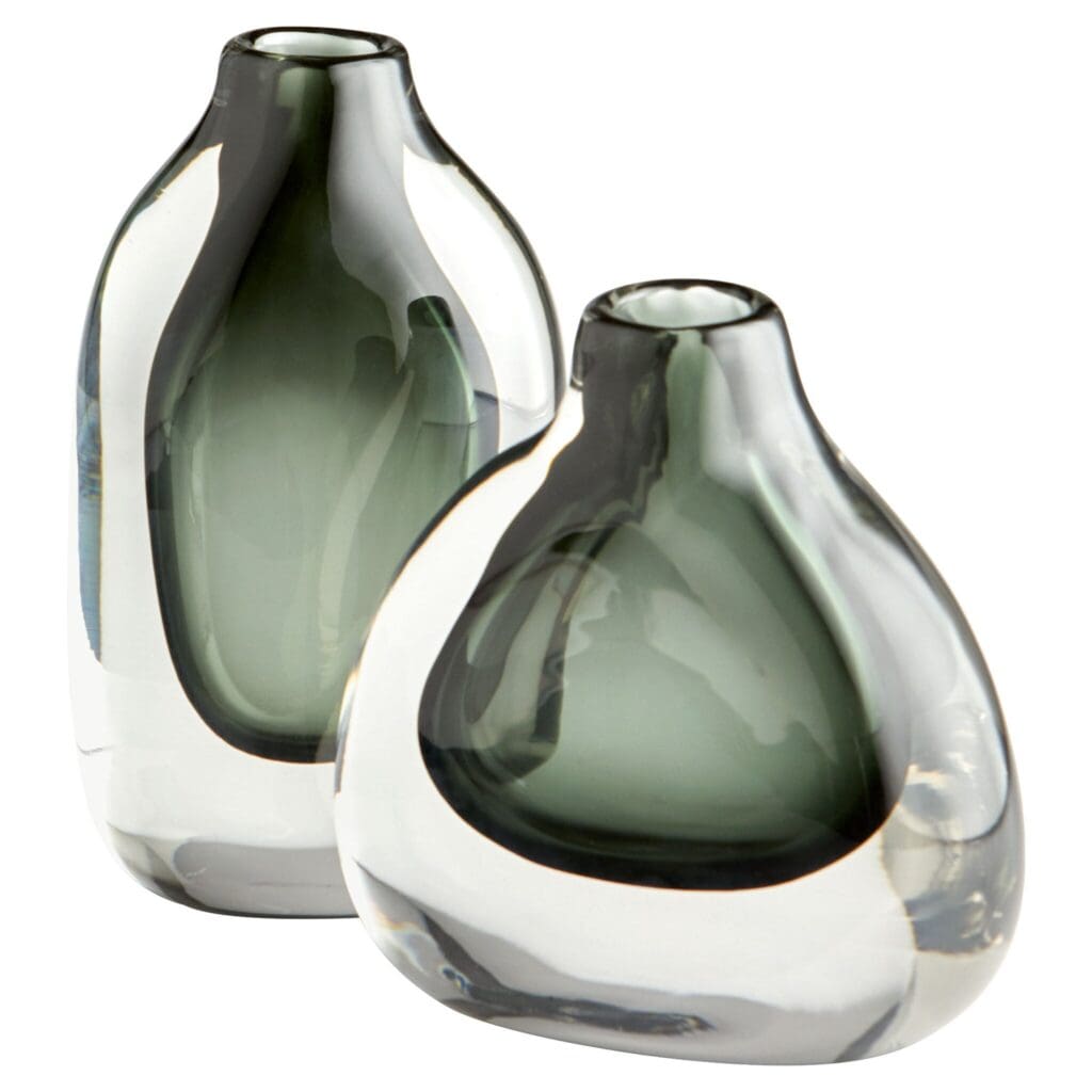 Cyan Design 11374 Moraea Vase - Blue And Clear - Small