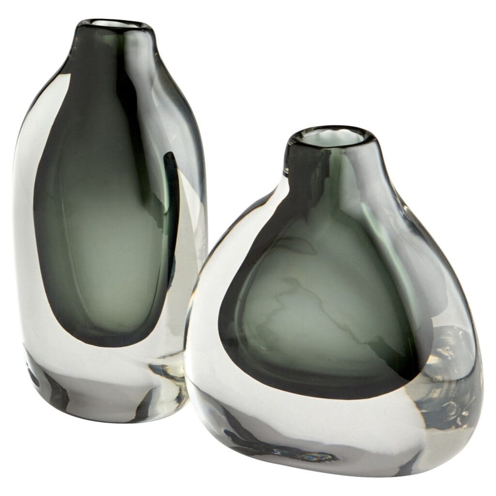 Cyan Design 11374 Moraea Vase - Blue And Clear - Small