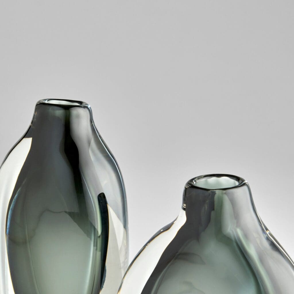 Cyan Design 11374 Moraea Vase - Blue And Clear - Small