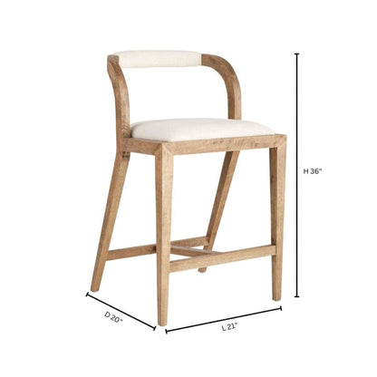 Cyan Design 11382 Malone Stool - Cream