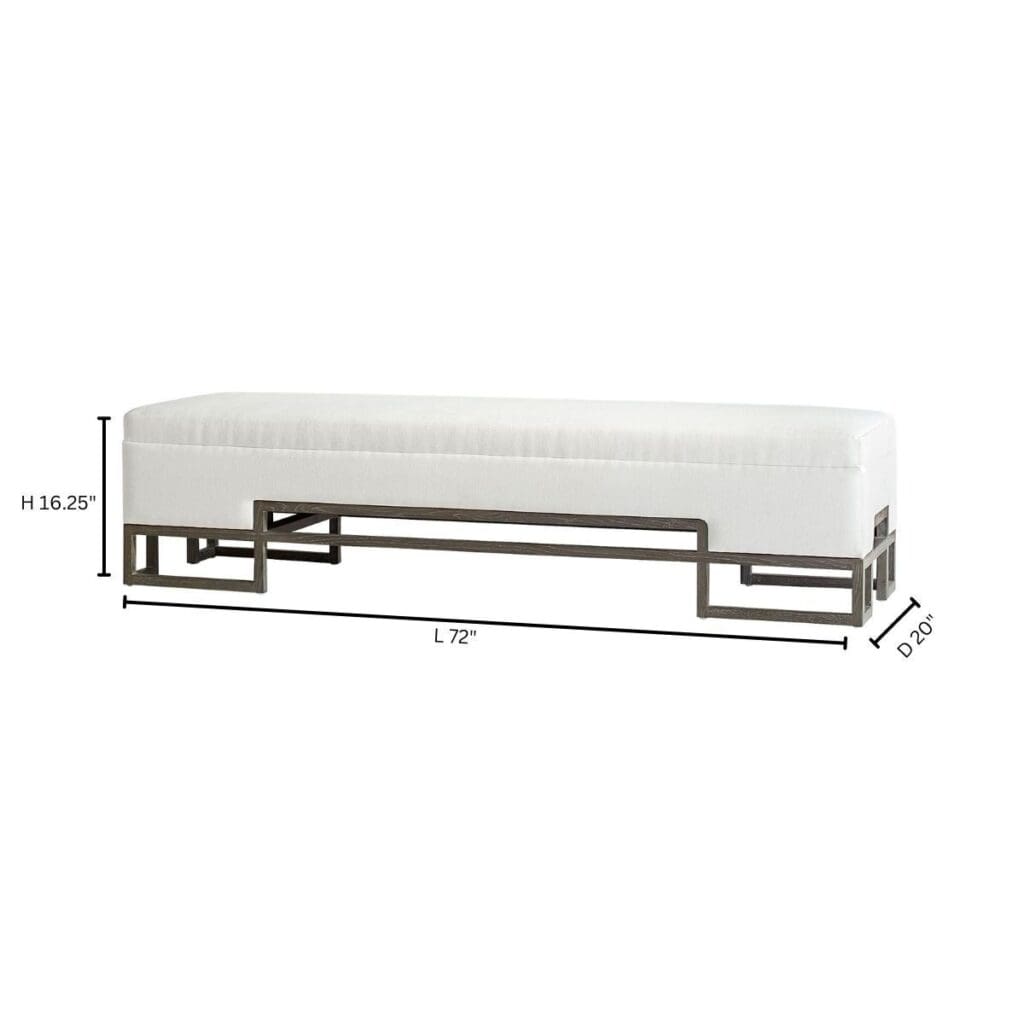 Cyan Design 11397 Vanora Bench - White